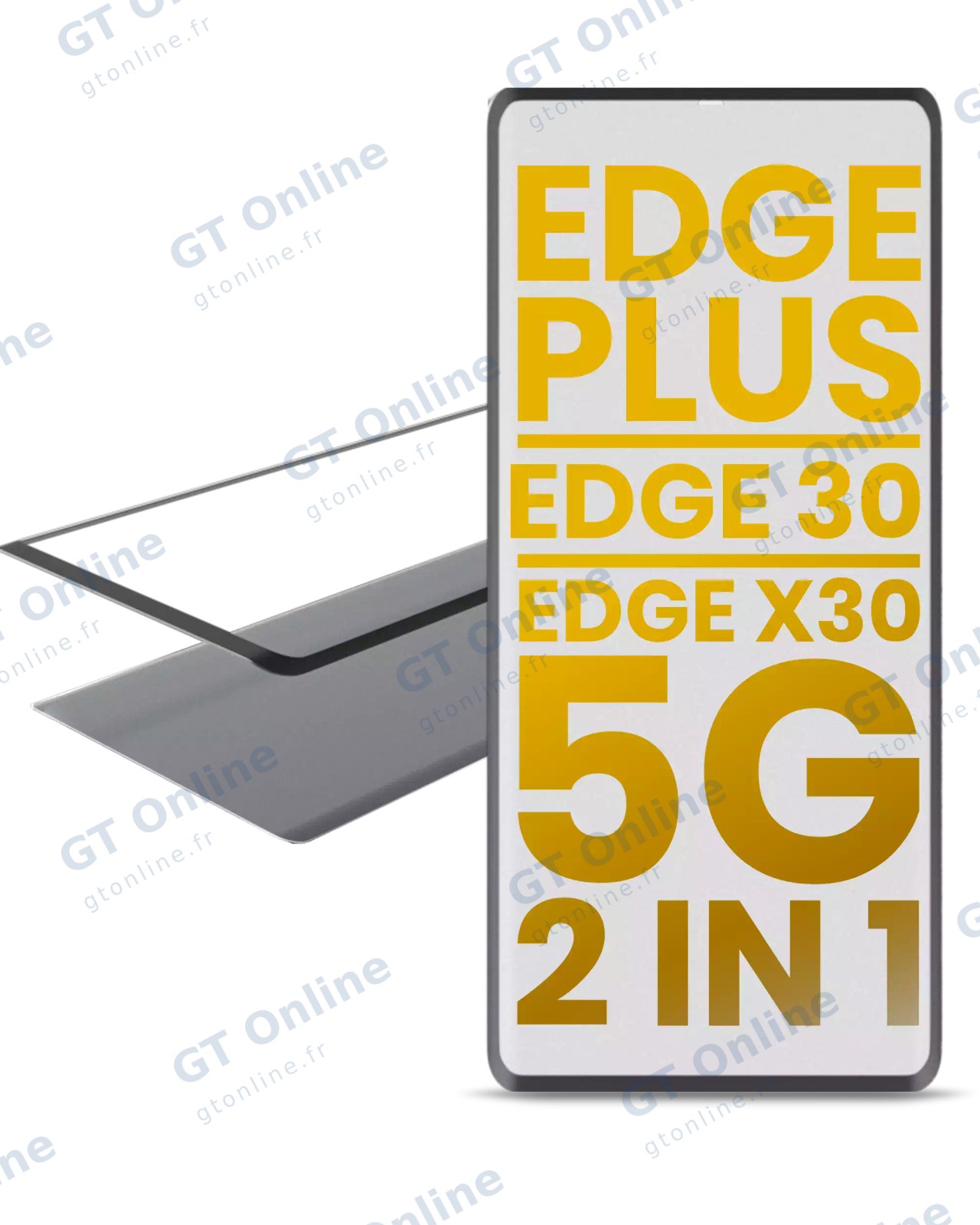 Vitre d’écran avec OCA pour Motorola Moto Edge Plus / Edge 30 Pro (XT2201-1 / 4) / Edge X30 5G (XT2201 -2 / 6 / 2022)