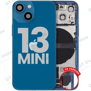 Châssis arrière pour iPhone 13 mini (US, occasion d’origine, grade A, bleu)