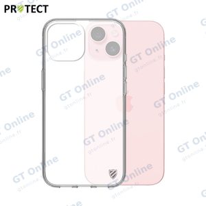 Coque Silicone PROTECT pour Apple iPhone 16 Transparent
