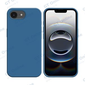 Coque Silicone Compatible pour Apple iPhone 16e (#20) Bleu Marine