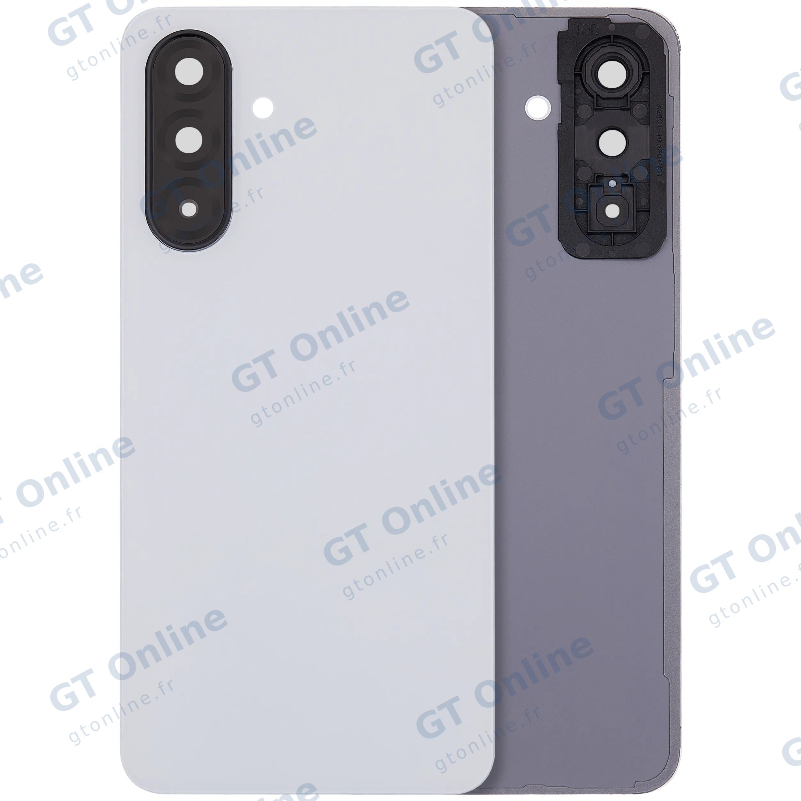 Vitre arrière pour Samsung Galaxy A26 5G (A266 / 2025) (sans logo, compatible premium, blanc)