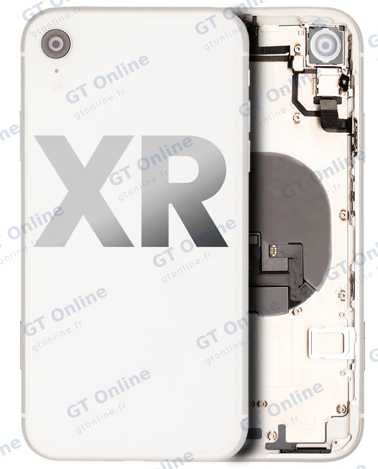 Châssis pour Apple iPhone XR (origine d'occasion — grade B, blanc) — réf. 107082009848