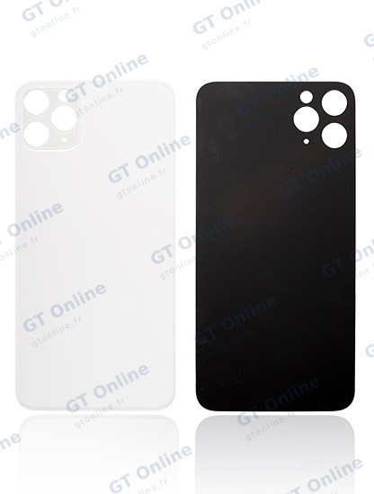 Vitre arrière pour Apple iPhone 11 Pro (compatible, sans logo, argent) — vue 1