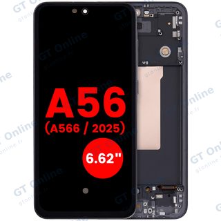Écran OLED avec châssis pour Samsung Galaxy A56 5G (A566 / 2025) (6.62") (graphite)