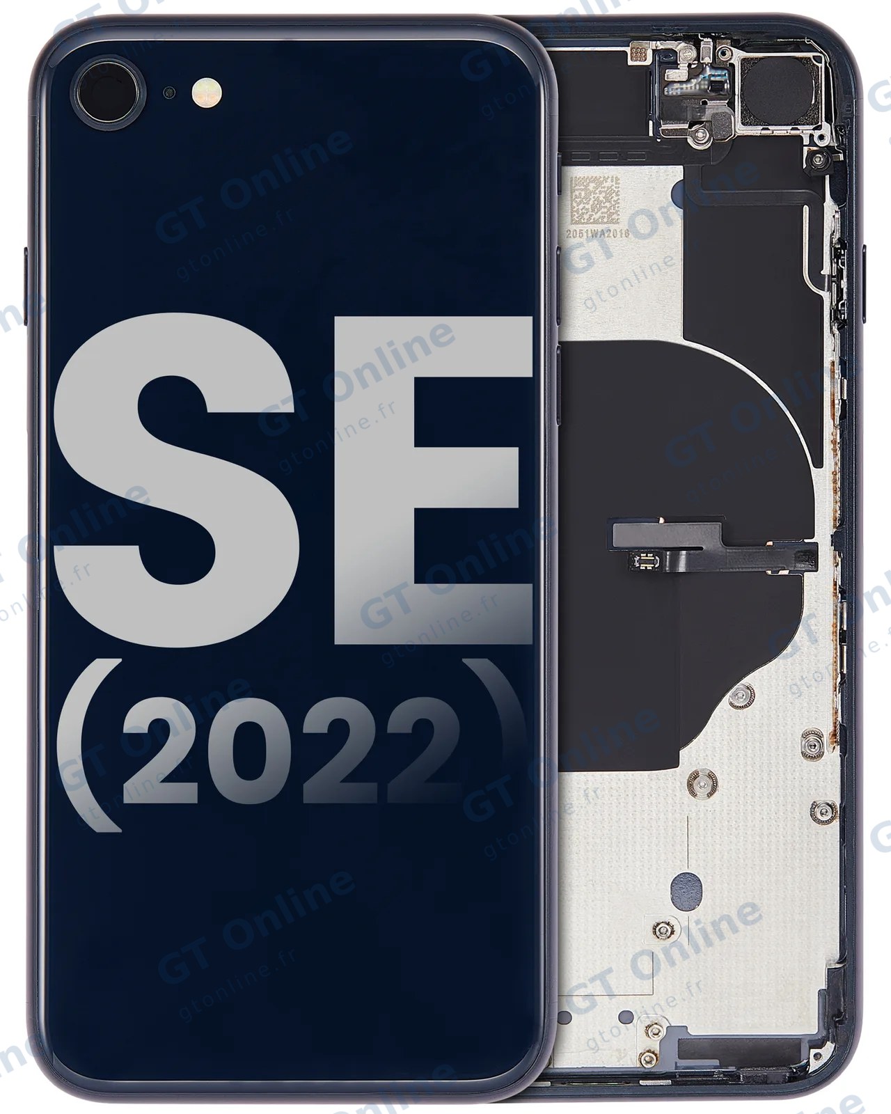Châssis pour Apple iPhone SE (2022) (origine d'occasion — grade B, minuit)