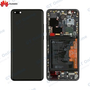 Bloc Écran Complet avec Châssis et Batterie Original Huawei P40 Pro 02353PJG Noir
