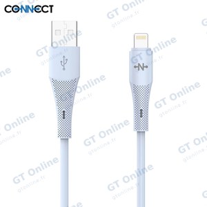 Câble Data USB vers Lightning CONNECT MC-CB2L13 10W (1m) Bleu