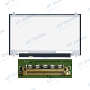 Dalle Ordinateur Portable 17.3" Slim HD+ (1600x900) LCD 60Hz 30pin Gauche 19mm, Fixation Haut Bas ~398mm