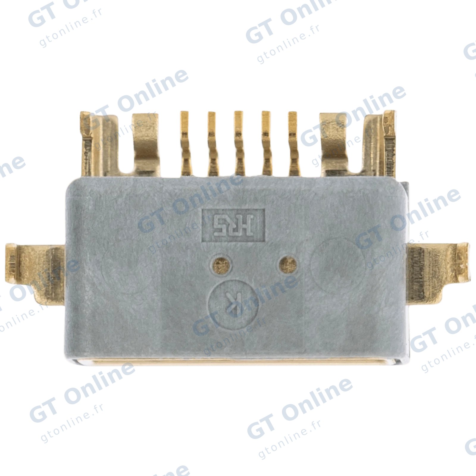 Connecteur de charge à souder — format Micro A, 5 broches, 4 points de fixation (C207)