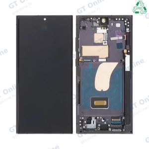 Écran Tactile Original Refurb avec Châssis (PIEC) Samsung Galaxy S23 Ultra 5G S918 (Version US) Noir