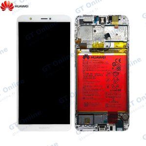 Bloc Écran Complet avec Châssis et Batterie Original Huawei P Smart 02351SVE Blanc
