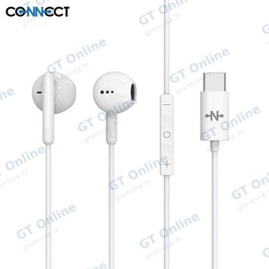 Écouteurs Filaires USB-C CONNECT MC-EFBC01 Blanc