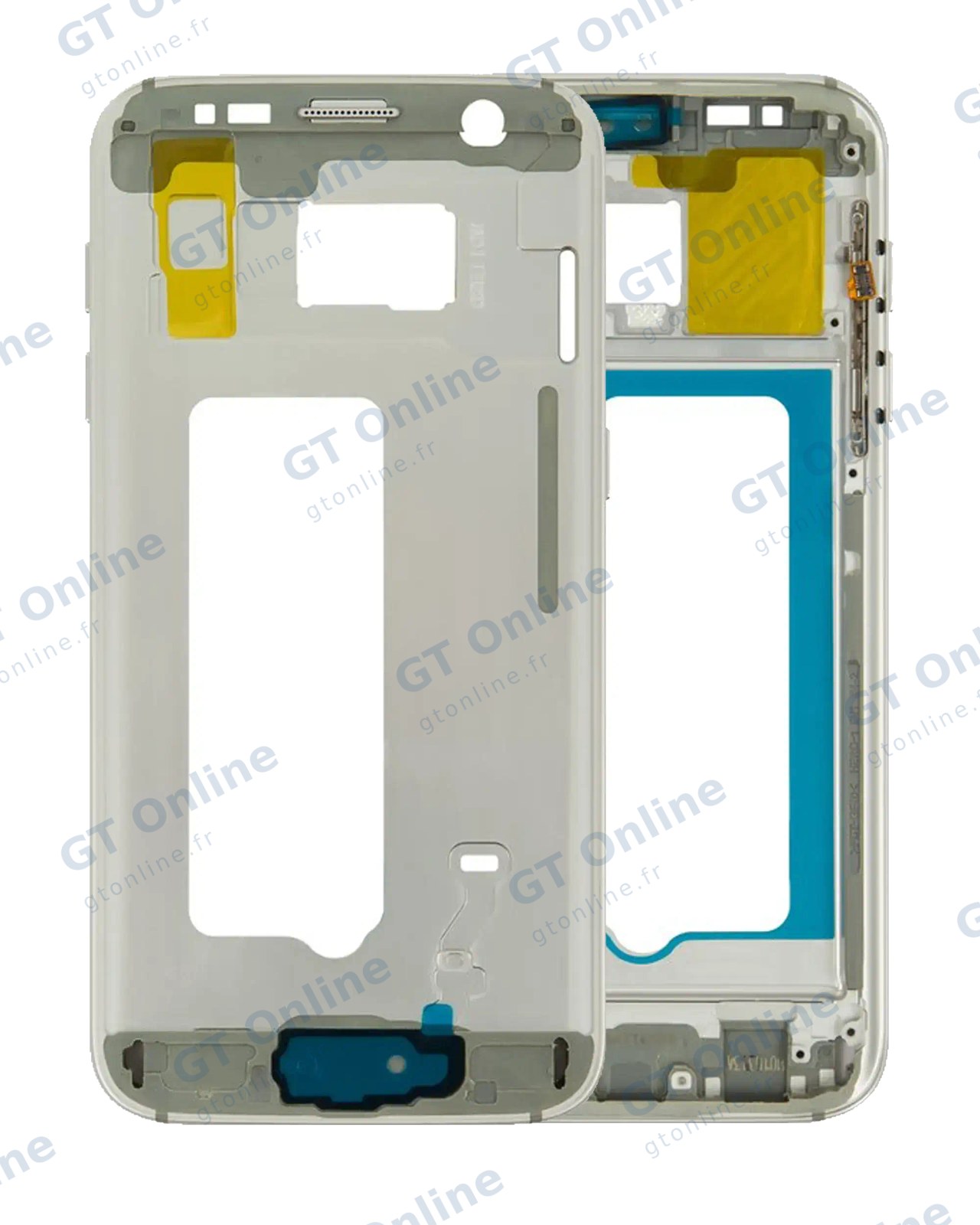 Châssis pour Samsung Galaxy S7 (G930A / G930T) (avec petits composants, argent)