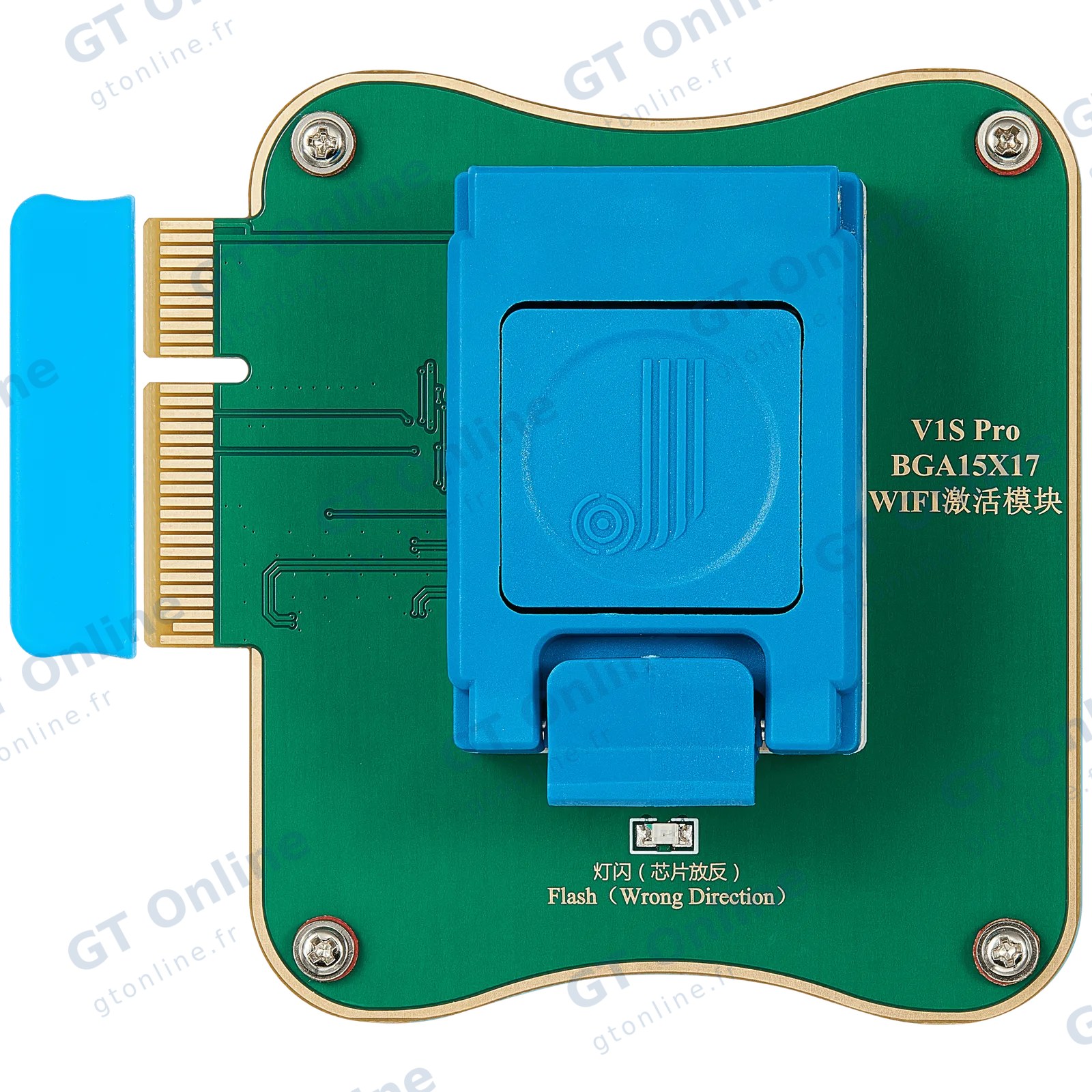 Module de dissociation et d’activation Wi-Fi JCID V1S Pro (BGA 15 × 17) — iPad Pro 12,9" 2022 / 13" 2024, Air 6, Mini 7