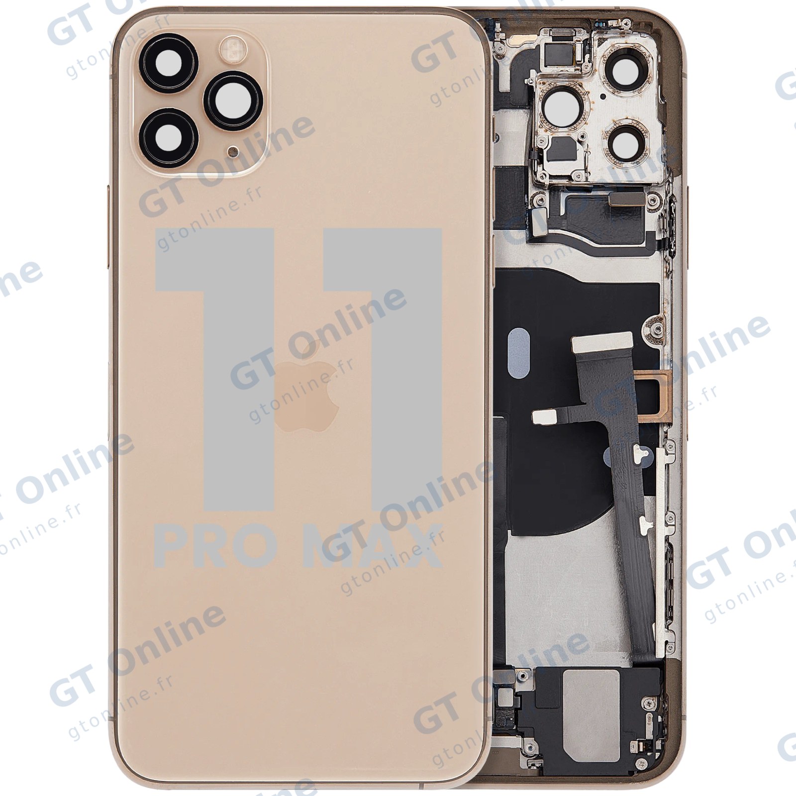 Châssis pour Apple iPhone 11 Pro Max (origine d'occasion — grade B, or)