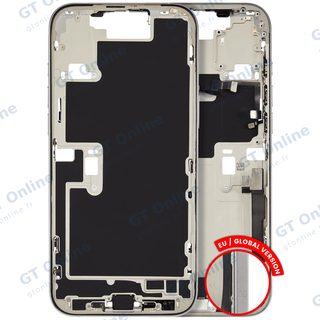 Châssis pour Apple iPhone 16 Pro Max (version EU, origine d'occasion — grade A, White Titanium)