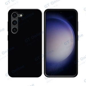 Coque Silicone Compatible pour Samsung Galaxy S23 5G S911 (#3) Noir