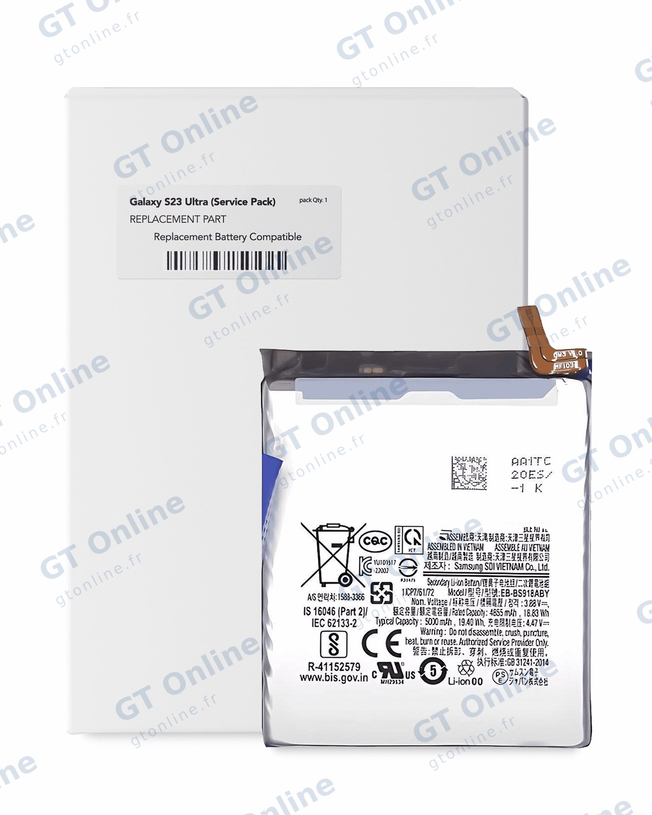 Batterie pour Samsung Galaxy S23 Ultra (pack service origine)