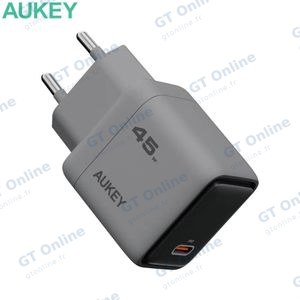 Chargeur Secteur USB-C GaN AUKEY PA-C2 45W Gris