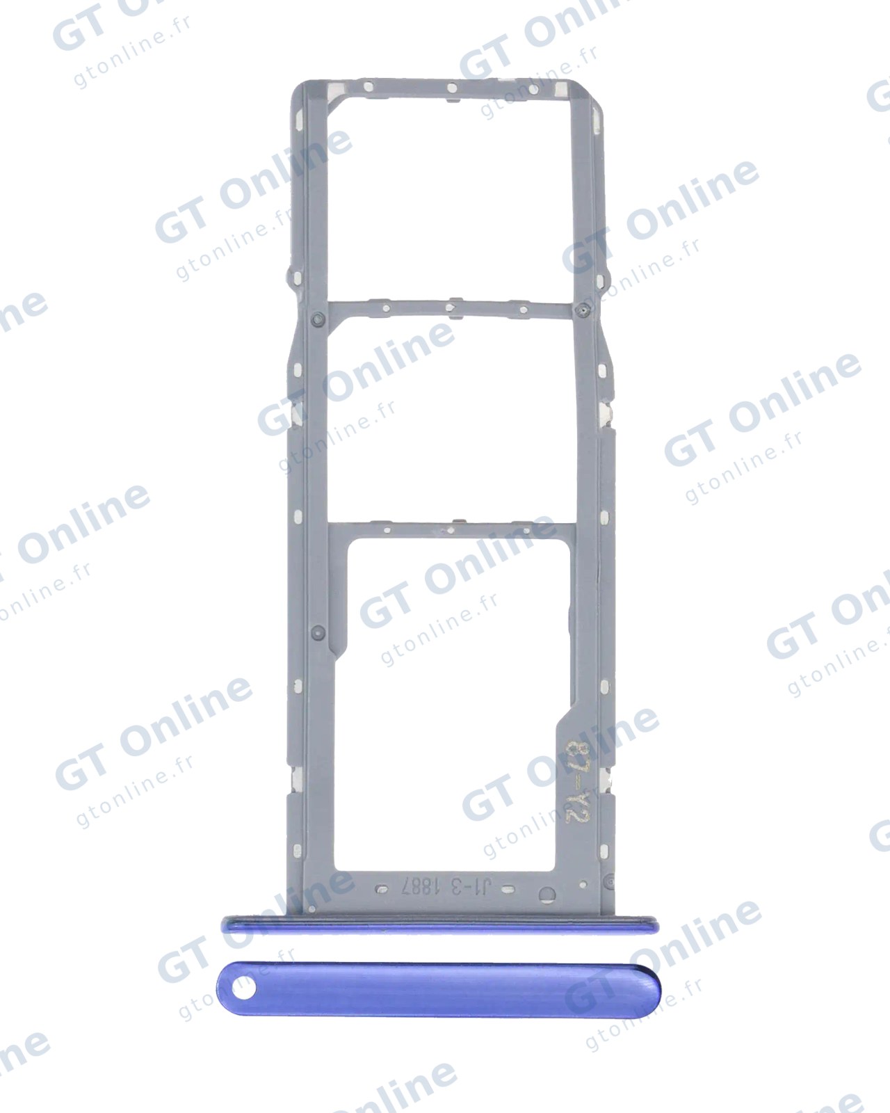 Tiroir SIM pour LG K42 (2020) / K52 (2020) (bleu)