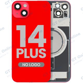 Vitre arrière pour Apple iPhone 14 Plus (rouge, sans logo)