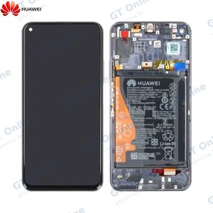 Bloc Écran Complet avec Châssis et Batterie Original Huawei Nova 5T Honor 20 02352SMP 02352TMU Noir