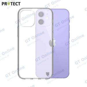 Coque Silicone PROTECT pour Apple iPhone 12 Mini Transparent