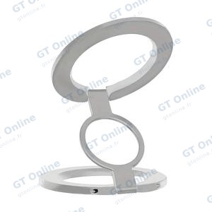 Support pour Smartphone Magsafe Rotatif et Pliable Blanc