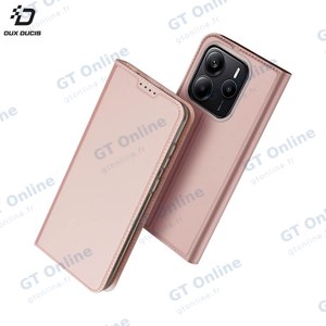 Housse de Protection Skin Pro Dux Ducis pour Xiaomi Redmi Note 14 5G Rose