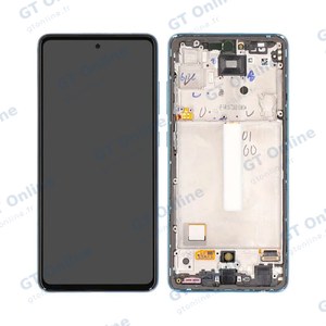 Écran Tactile Oled avec Châssis Samsung Galaxy A52 5G A526/Galaxy A52 4G A525 Awesome Blue