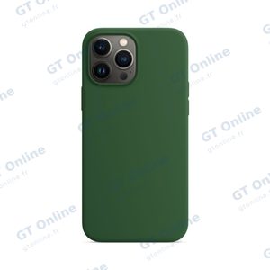 Coque Silicone Compatible pour Apple iPhone 13 Pro Max (#52) Vert Foncé