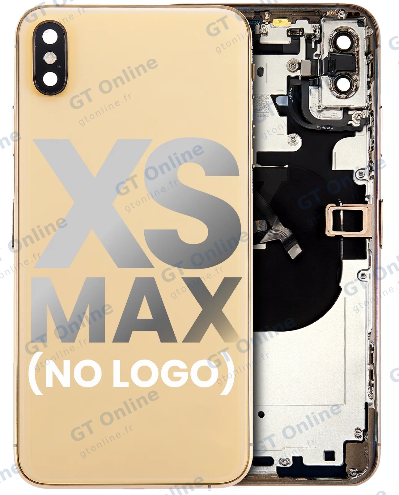 Châssis pour Apple iPhone XS Max (sans logo, compatible premium, or)