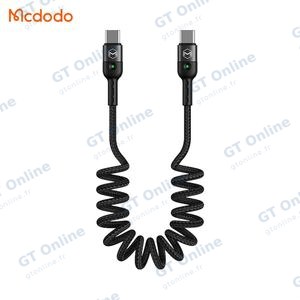 Câble Data USB-C vers USB-C Mcdodo CA-7860 (avec LED) 60W 1.8m Noir
