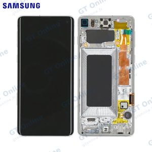 Écran Tactile Original Samsung Galaxy S10 G973 GH82-18835G GH82-18850G Argent