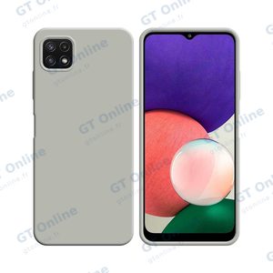 Coque Silicone Compatible pour Samsung Galaxy A22 5G A226B (#9) Blanc