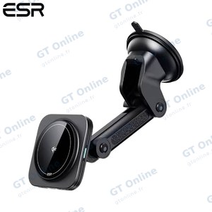 Support Smartphone Chargeur à Induction pour Voiture ESR Qi2 Dashboard 15W (HaloLock) Noir