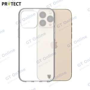 Coque Silicone PROTECT pour Apple iPhone 13 Pro Max Transparent