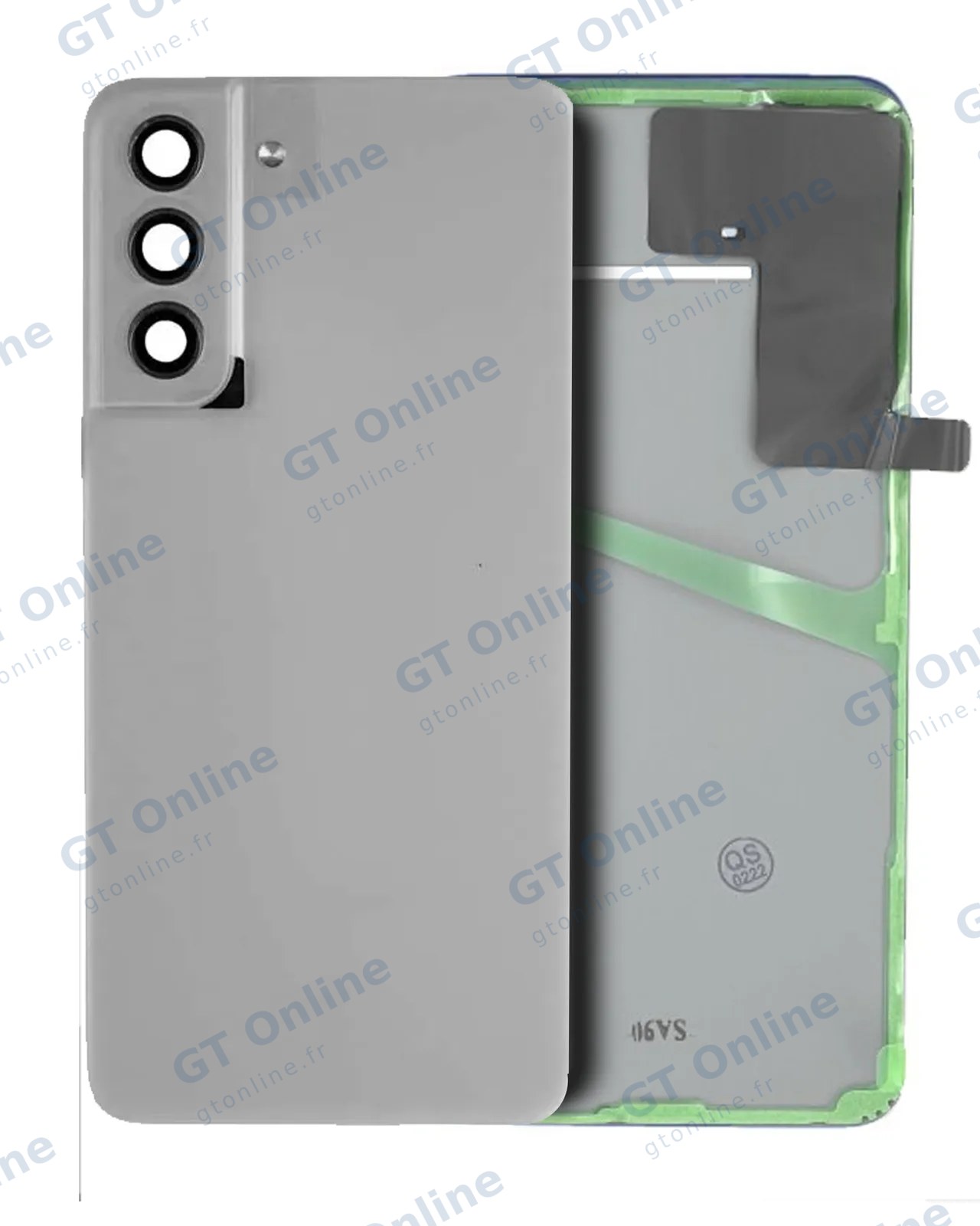 Vitre arrière pour Samsung Galaxy S21 FE (pack service origine, graphite)