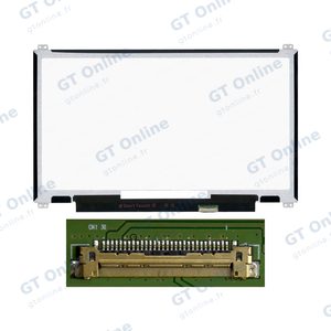 Dalle Ordinateur Portable 13.3" Slim HD (1366x768) LCD 60Hz, 30pin Droite 19mm, Fixations Haut Bas ~306mm