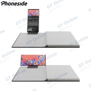 Support pour Smartphone Phoneside Note pour Carnet & Cahier Marron