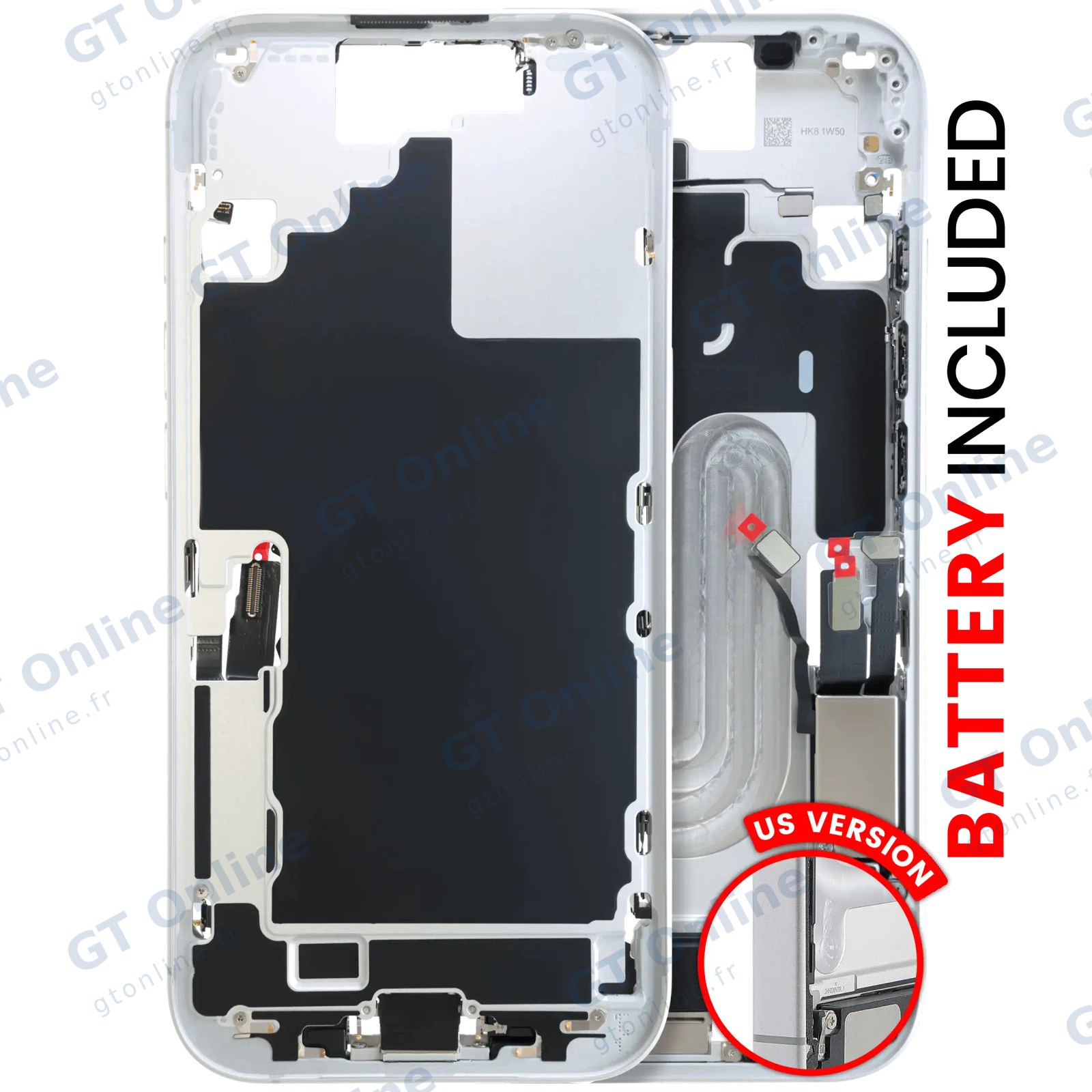 Châssis pour Apple iPhone 17 (origine, version US, blanc)