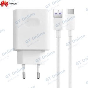 Chargeur Secteur USB Huawei HW-100400E01 avec Câble USB-C 40W Bulk Blanc