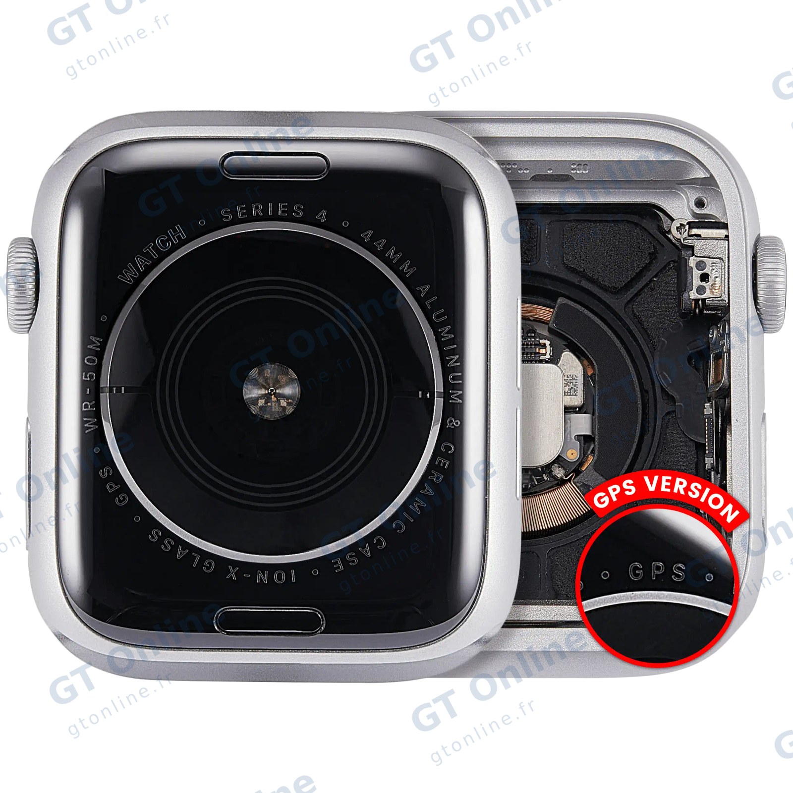 Châssis pour Apple Watch Series 4 (44MM) (origine d'occasion — grade A, version GPS, Aluminum / Silver)