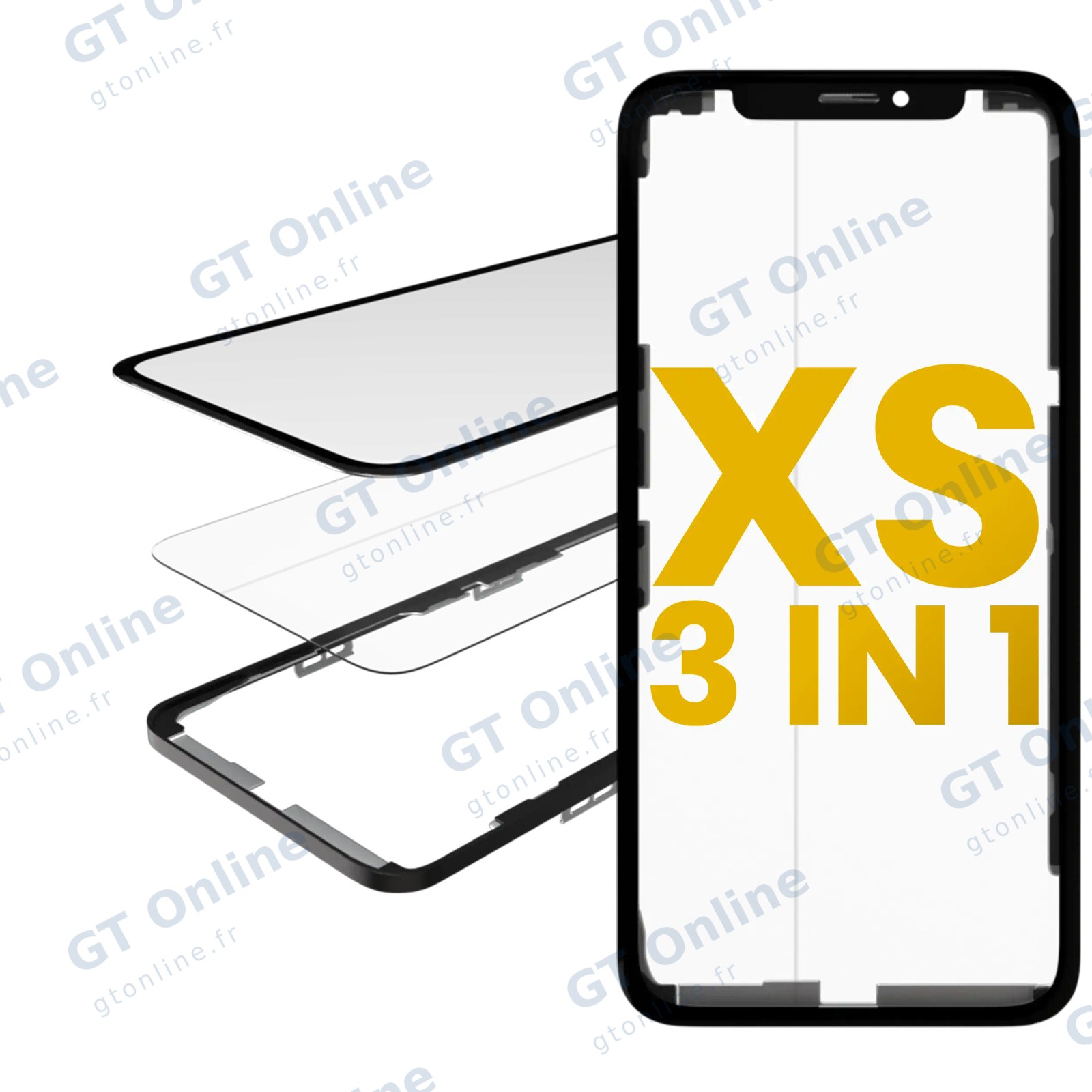 Vitre d’écran avec OCA pour Apple iPhone XS (OCA Master)