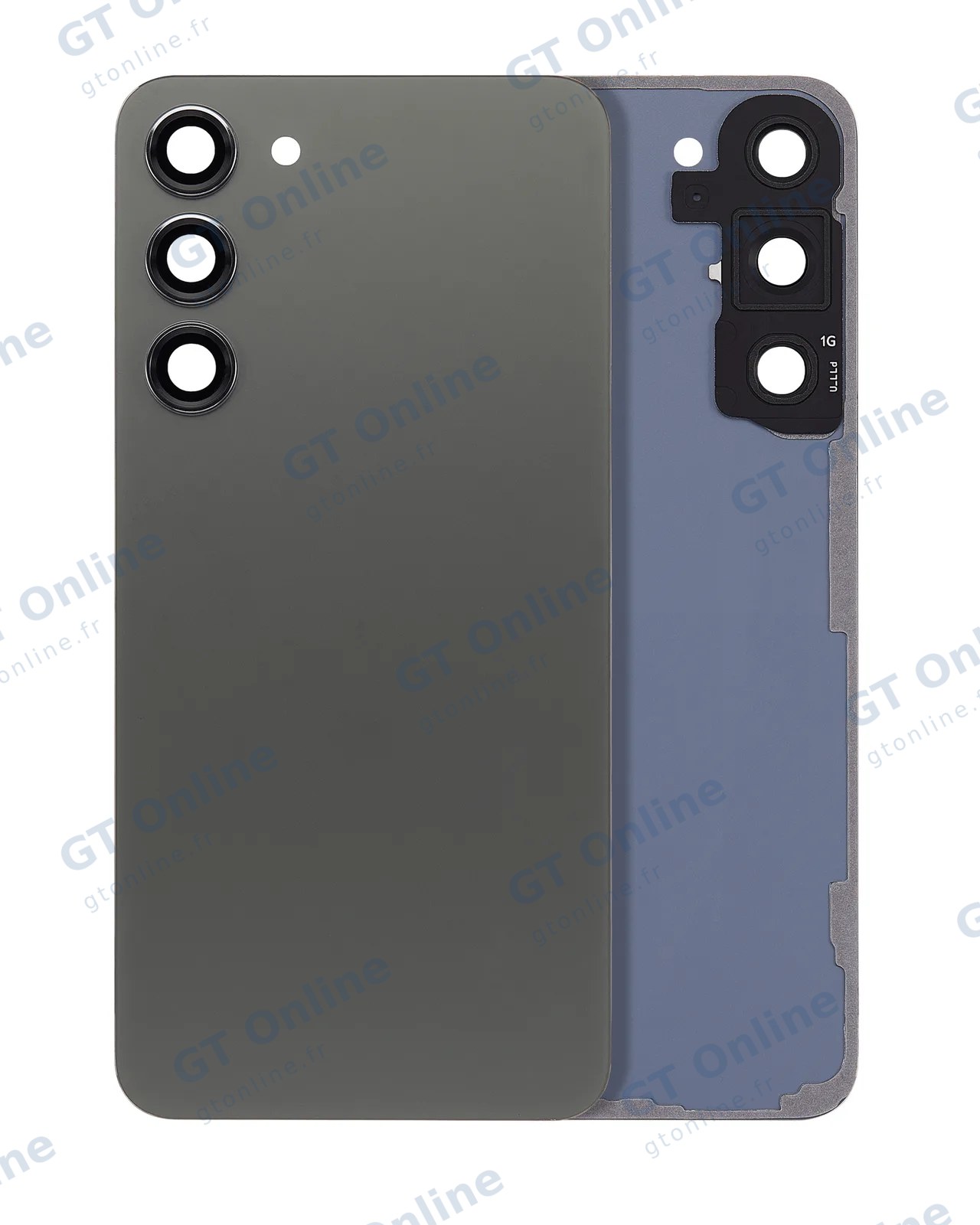 Vitre arrière pour Samsung Galaxy S23 Plus (pack service origine, vert)