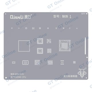 Pochoir de rebillage Qianli Bumblebee QS51 CPU MT6596W pour Meizu série MX4