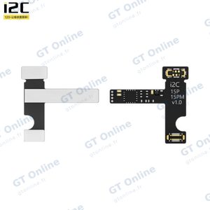 Nappe de Réparation Batterie i2C i6S Externe pour Apple iPhone 15 Pro & 15 Pro Max (sans Soudure, Batterie 100%
