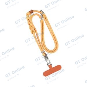 Tour de Cou Universel pour Smartphone Tressé IFL-10 Orange