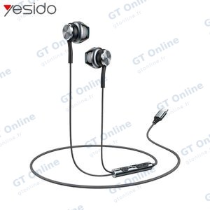Écouteurs Filaires USB-C Yesido YH41 Noir