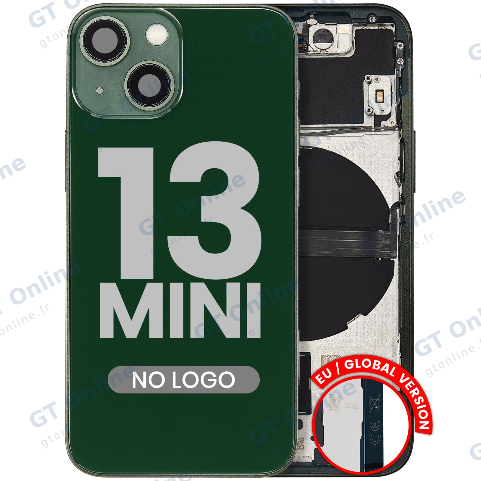 Châssis pour Apple iPhone 13 Mini (version EU, compatible premium, vert)